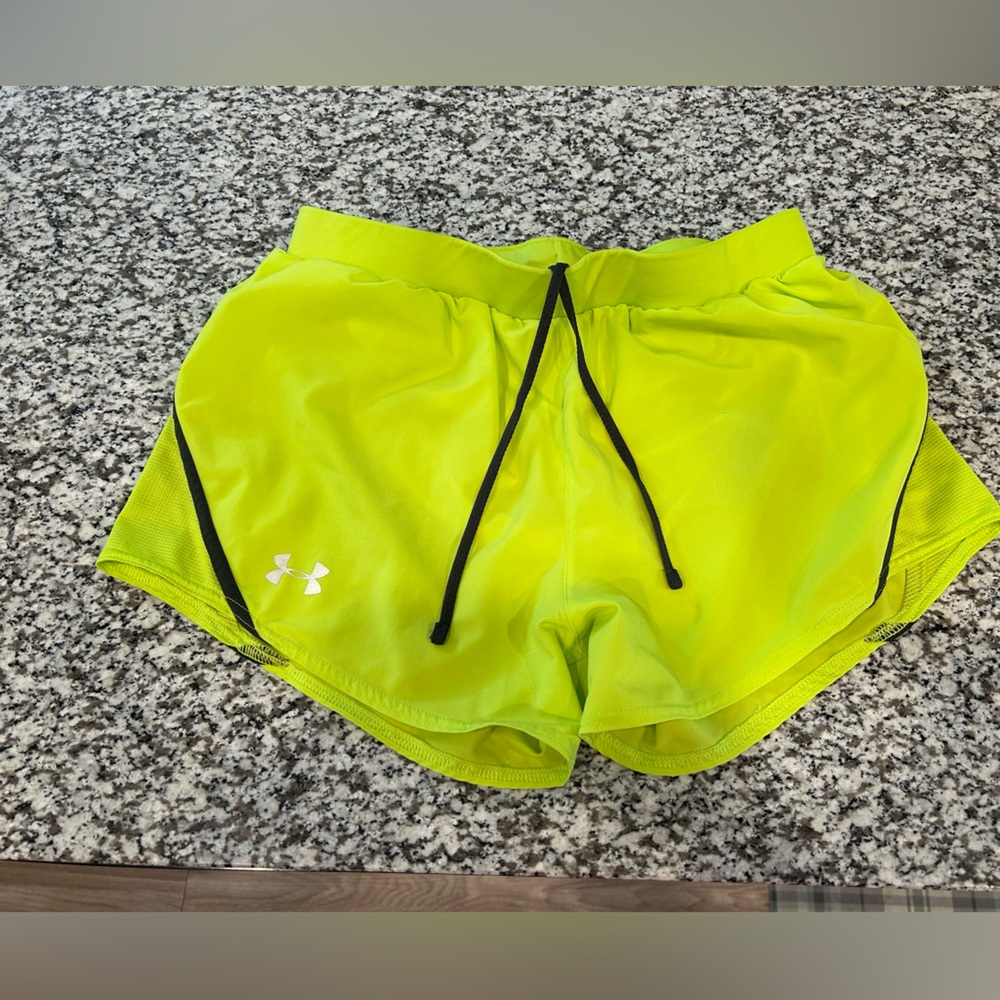 Under Armour Neon Yellow Athletic Shorts